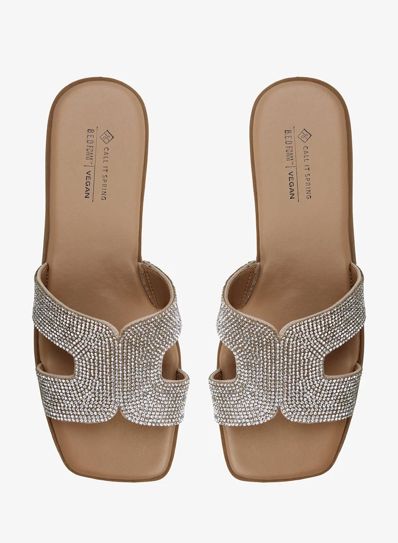 CALL IT SPRING  Haylee Slip On Flat Sandals for Women | Best Price UAE